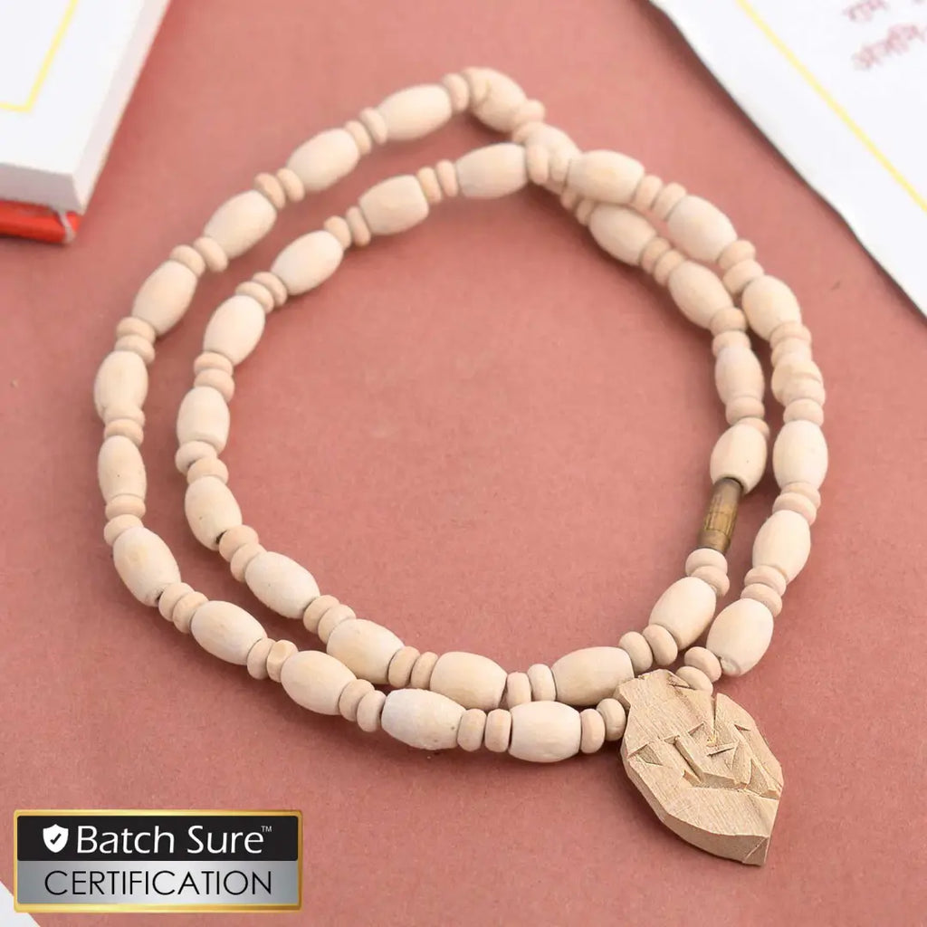 Original Tulsi Kanthi Round Beads Mala with Radha Pendent