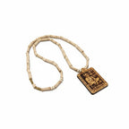 Tulsi Kanthi Mala with Hanuman Ji Pendant | 100% Natural Tulsi Wood | BatchSure™ Certified