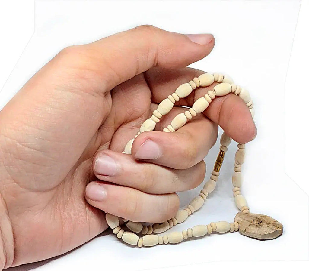 Original Tulsi Kanthi Round Beads Mala with Radha Pendent